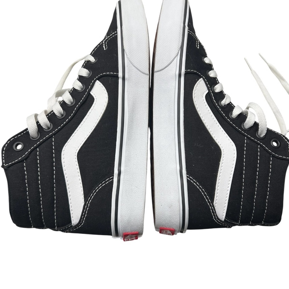 Vans Black and White High-Top Sneakers - Picture 9 of 10